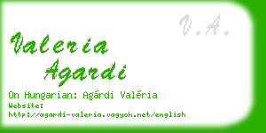 valeria agardi business card